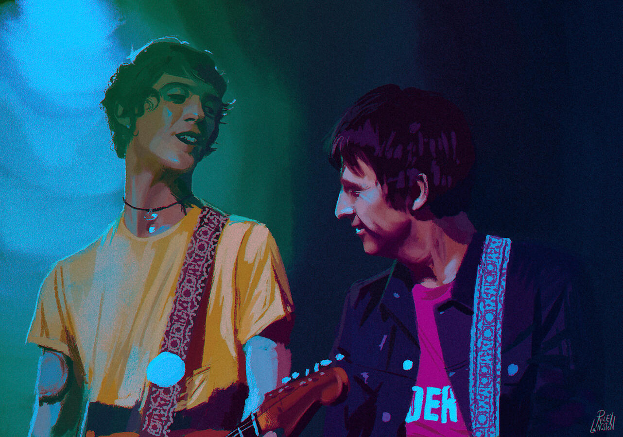 Johnny Marr and son, Nile Marr