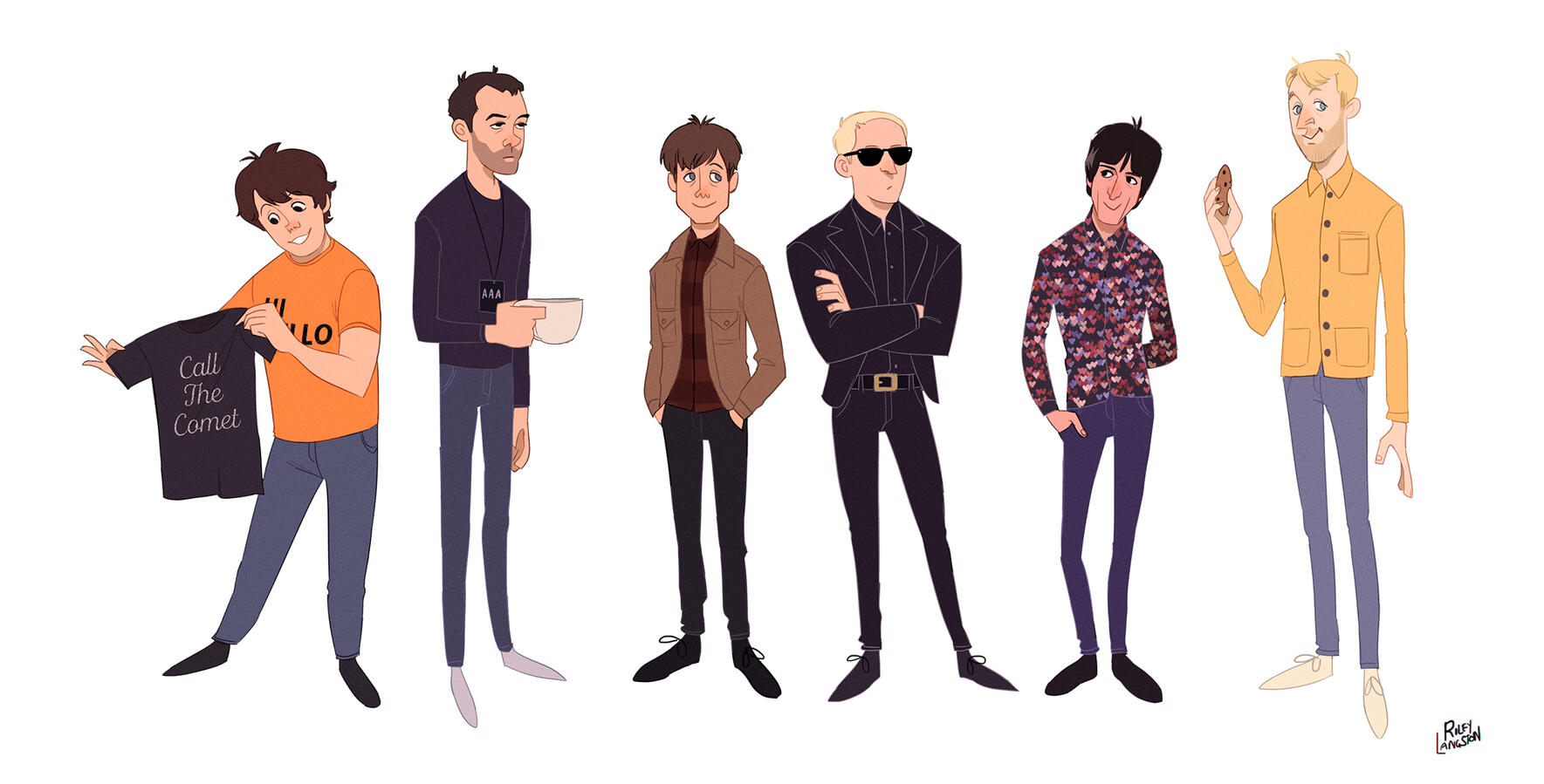 Johnny Marr &amp; Crew animated design concept