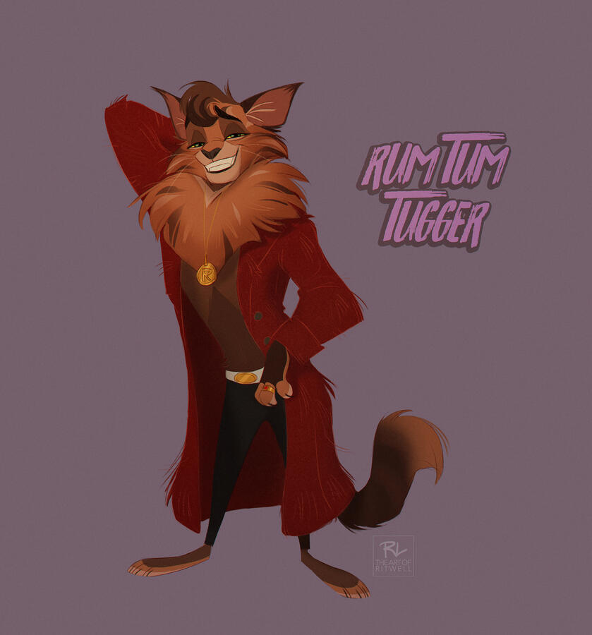 Cats the Musical - RumTum Tugger animated re-design